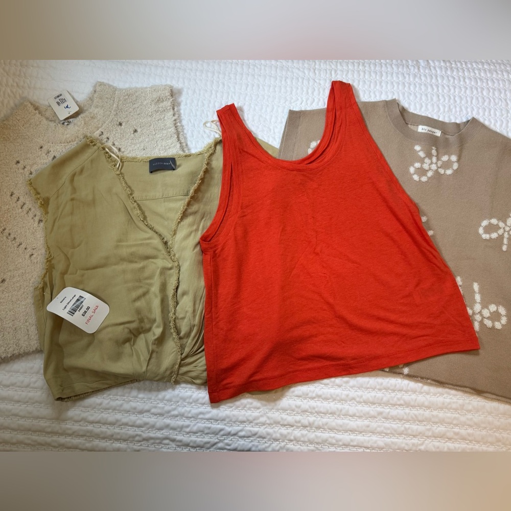 Women’s Tops Bundle S/M Madewell + Boutique 4 Pieces Casual